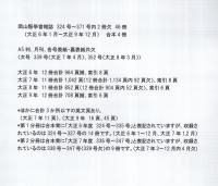 岡山医学会雑誌　324号～371号内2冊　46冊一括（合本4冊）　大正6年1月～大正9年12月