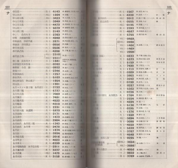名古屋電話番号簿 昭和6年4月1日現在 / 古本、中古本、古書籍の