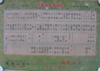 佐賀券番順番表　68枚揃　昭和11年1月～16年7月　（佐賀県）