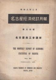 名古屋経済統計月報　50号　昭和8年2月