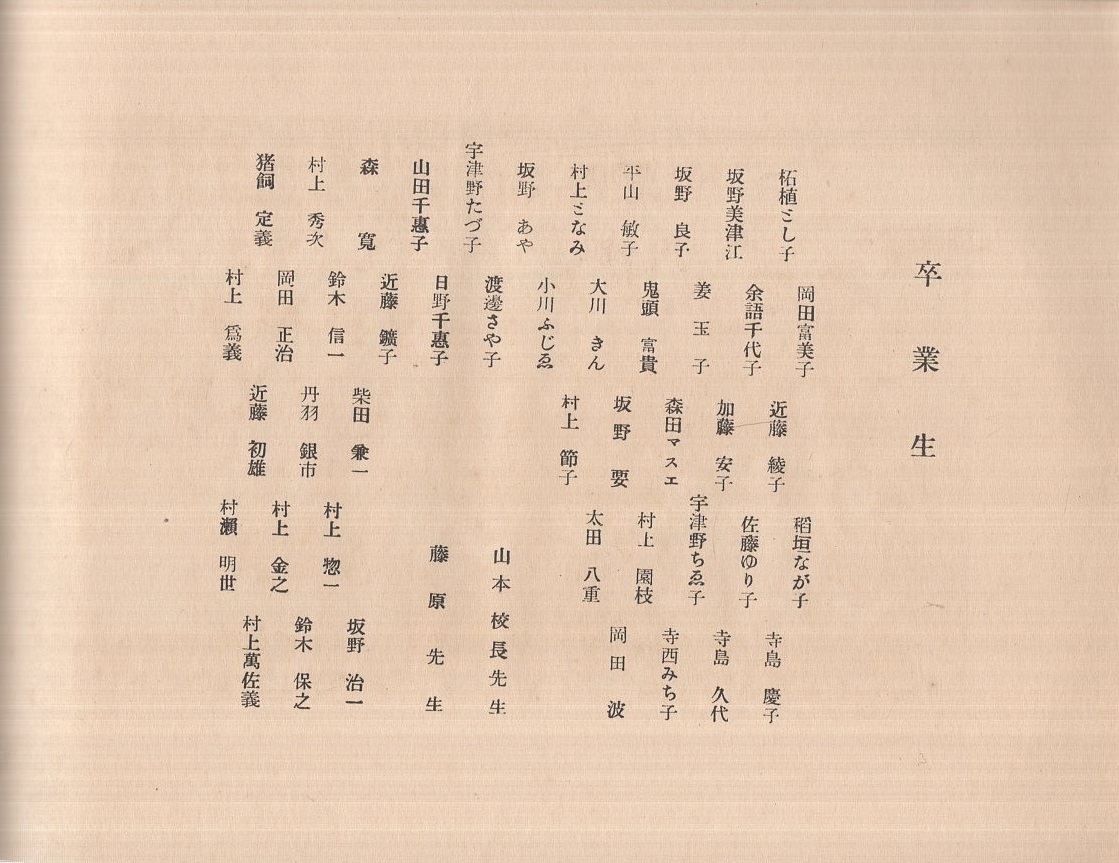 名古屋市弥富尋常小学校卒業記念(写真帖) 昭和11年3月 / 伊東 名古屋市弥富尋常小学校卒業記念(写真帖) 昭和11年3月 / 伊東