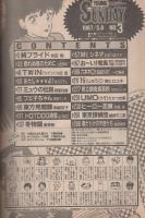 ヤングサンデー　創刊3号　昭和62年5月8日号　表紙3Dイラスト・野崎一人