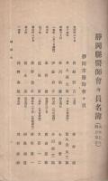 静岡縣醫師會會員名簿　大正7年4月調