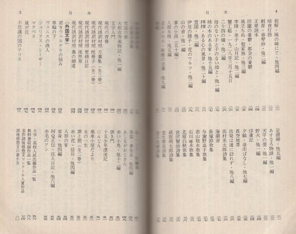 旺文社文庫 中学生 高校生の必読書100選 付 入試出典 教科書収録作品一覧 感想文入選作 伊東古本店 古本 中古本 古書籍の通販は 日本の古本屋 日本の古本屋