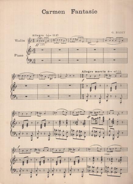楽譜 カルメン セレクション ハクビ ヴァイオリン楽譜804 ビゼー 作曲 伊東古本店 古本 中古本 古書籍の通販は 日本の古本屋 日本の古本屋