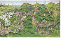昇仙峡案内　(鳥瞰図・山梨県)
