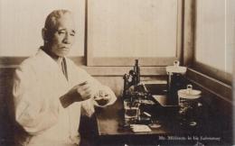 （絵葉書）　Mr. Mikimoto in his Laboratory　御木本幸吉　1枚　（三重県）