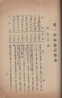 北海道拓殖株式会社　設立趣意書・事業要項説明書・収支計算書・参考書・定款