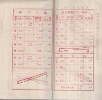 樫丸太・樫角材・歯版・車板　卸正味値段定価表　昭和14年8月改正　(宮崎県都城市）