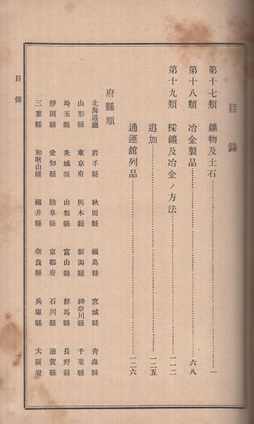 第5回内国勧業博覧会出品目録 第4部・採鉱及冶金採鉱及冶金 全 明治36
