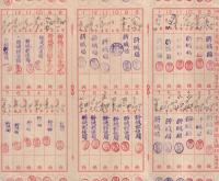 保険料領収帳　4種4枚　昭和2～22年　（逓信省・保険院）
