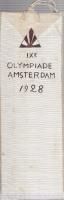 OLYMPIADE AMSTERDAM 1928　（アムステルダム・オリンピック　布製の栞）