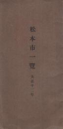 松本市一覽　大正12年　（長野県）