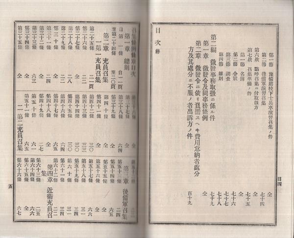 陸軍召集及徴発事務取扱心得 法令解釈13号(市岡正一・編纂