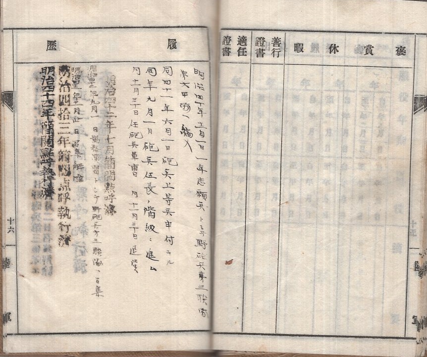 定番 軍隊手帳セットA 独歩72書き込み多数 野砲20、 (3冊)歩兵34、 その他