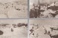 （絵葉書）　見付　大雪景絵葉書　昭和11年1月撮影　袋付全8枚揃　（静岡県）