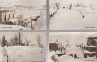 （絵葉書）　見付　大雪景絵葉書　昭和11年1月撮影　袋付全8枚揃　（静岡県）