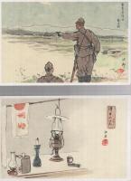 （絵葉書・軍事郵便）　仮題・寺内部隊発行　5枚