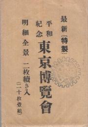 (絵葉書）　最新特製　平和紀念東京博覧会　明細全景　袋付全20枚内12枚