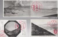 （絵葉書）　登山記念　観光三原山　袋付5枚　（東京・伊豆大島）