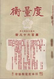 度量衡　168号　大正15年７月号