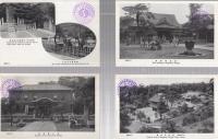 （絵葉書）　四十七義士遺物　万松山泉岳寺参拝記念　袋付全8枚揃　（東京都）