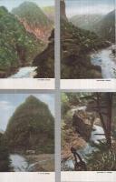 （絵葉書）　天下の神秘境　黒部峡谷　袋付8枚　（富山県）