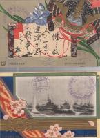 （絵葉書）　明治44年5月27日発行　日本海海戦第六週年記念葉書　袋付2枚