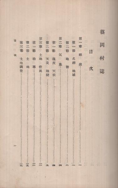 篠岡村誌 (現・愛知県小牧市)(著作兼発行者・篠岡村誌編纂部) / 伊東