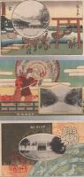 （絵葉書）　熱田神宮本殿遷座祭記念絵端書　袋付3枚　(愛知県)