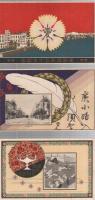 （絵葉書）　学制頒布50年記念絵葉書　袋付3枚　（名古屋市役所）