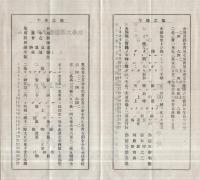 秋季大運動会プログラム　昭和6年10月15日　（菅原尋常高等小学校・大阪府枚方市）
