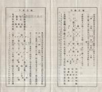 秋季大運動会プログラム　昭和6年10月15日　（菅原尋常高等小学校・大阪府枚方市）