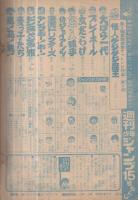 週刊少年ジャンプ　昭和49年15号　昭和49年4月8日号　表紙画・吉沢やすみ「怪人ゲジゲジ魔王」