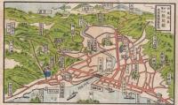 伊東名所旧蹟道案内　（鳥瞰図・静岡県)