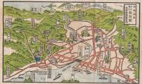 伊東名所旧蹟道案内　（鳥瞰図・静岡県)