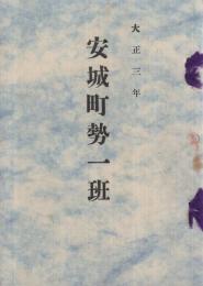 安城町勢一斑　大正3年　（愛知県）