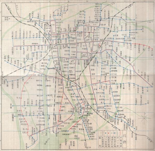 大名古屋新地図 中部日本新聞社 発行 製作納入 地学図書株式会社 1959 ...