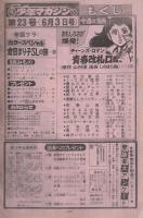 週刊少年マガジン　昭和54年23号　昭和54年6月3日号　表紙モデル・倉田まり子ほか