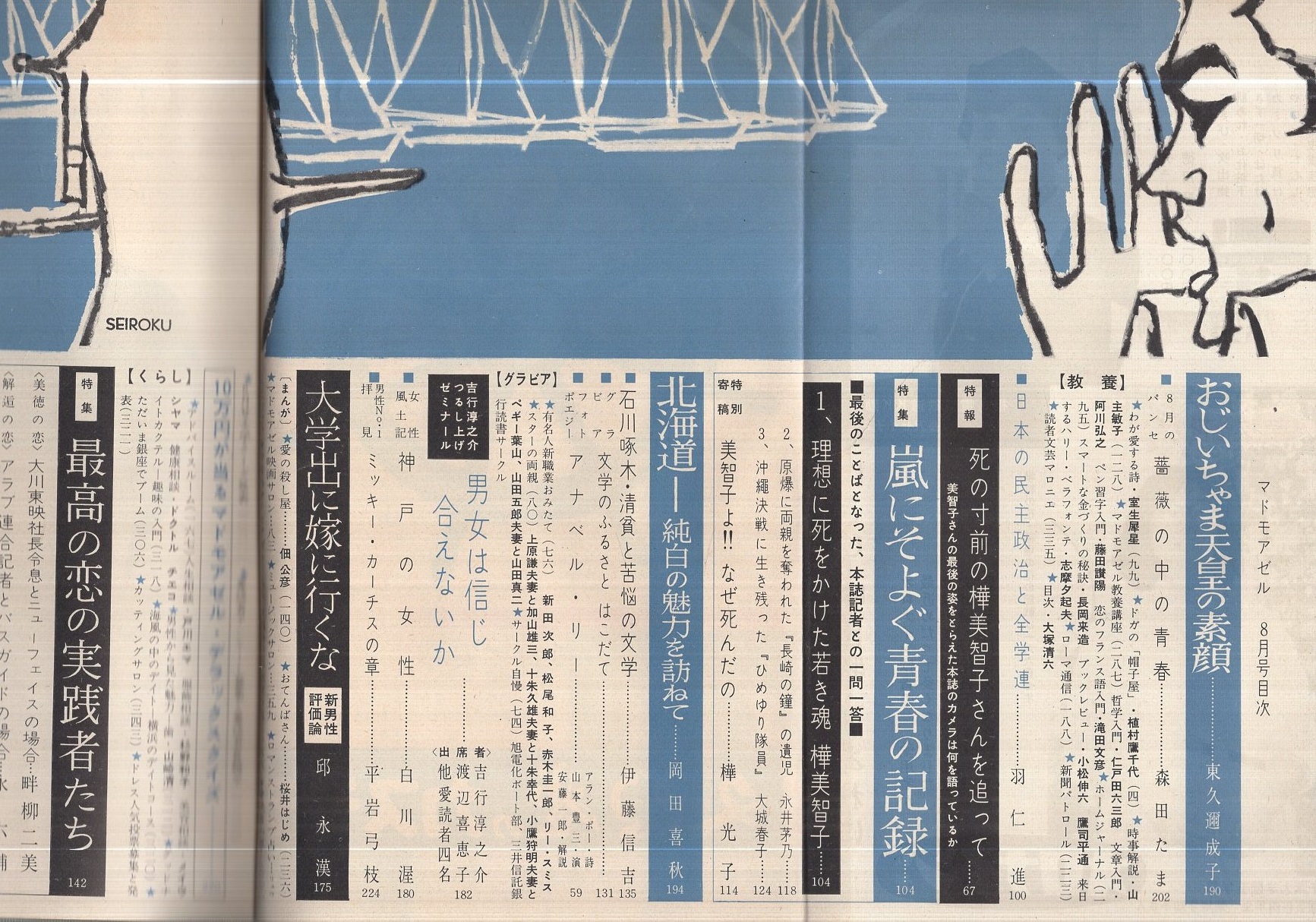 マドモアゼル 昭和35年8月号(平岩弓枝「男性No.1拝見 ミッキー