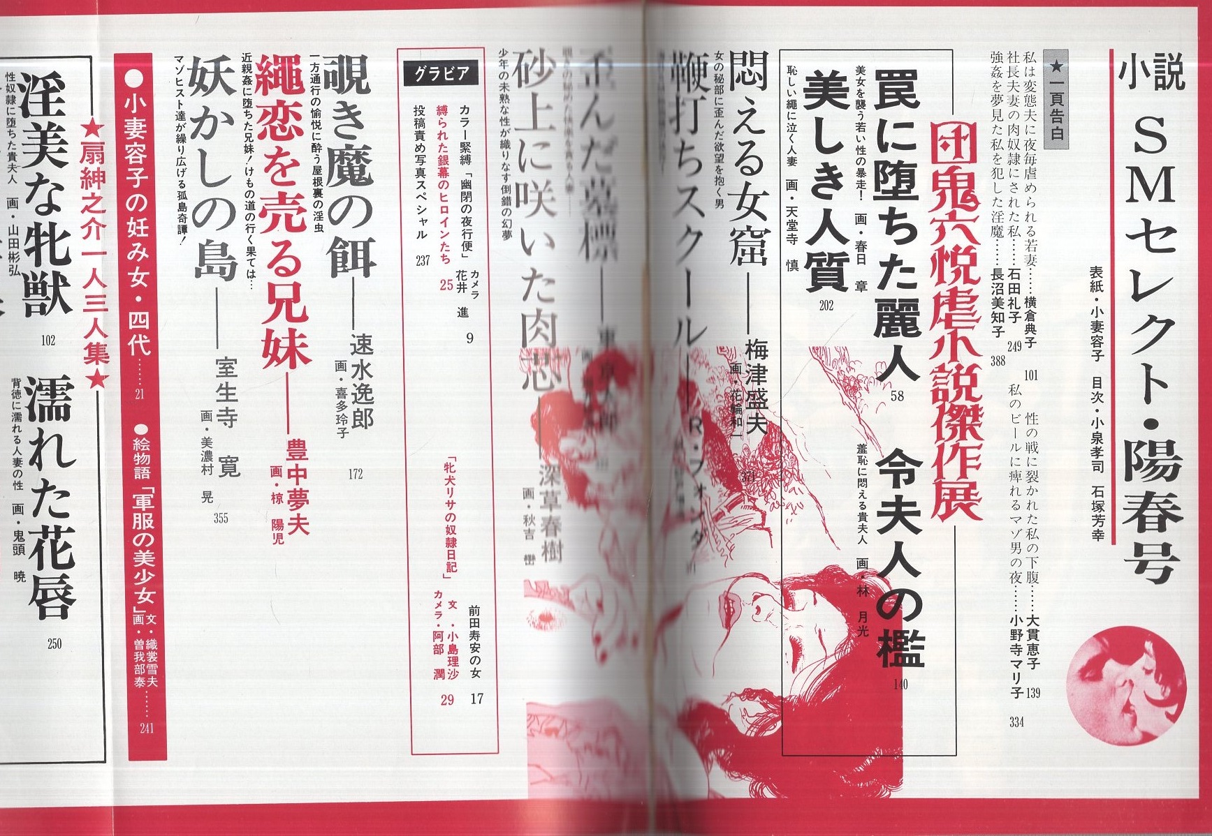 小妻容子のエロ挿絵団鬼六女侠客小説挿絵 