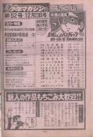 週刊少年マガジン　昭和54年52号　昭和54年12月23日号　表紙画・峰岸とおる「素晴らしきバンディッツ」