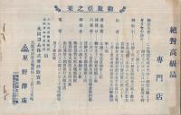星野澤店商報　大正14年陽春号(自転車タイヤのカタログ・大阪市)