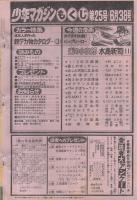 週刊少年マガジン　昭和56年25号　昭和56年6月3日号　表紙画・水島新司「光の小次郎」