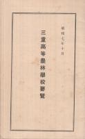 翠丘学園の十年(三重高等農林学校)