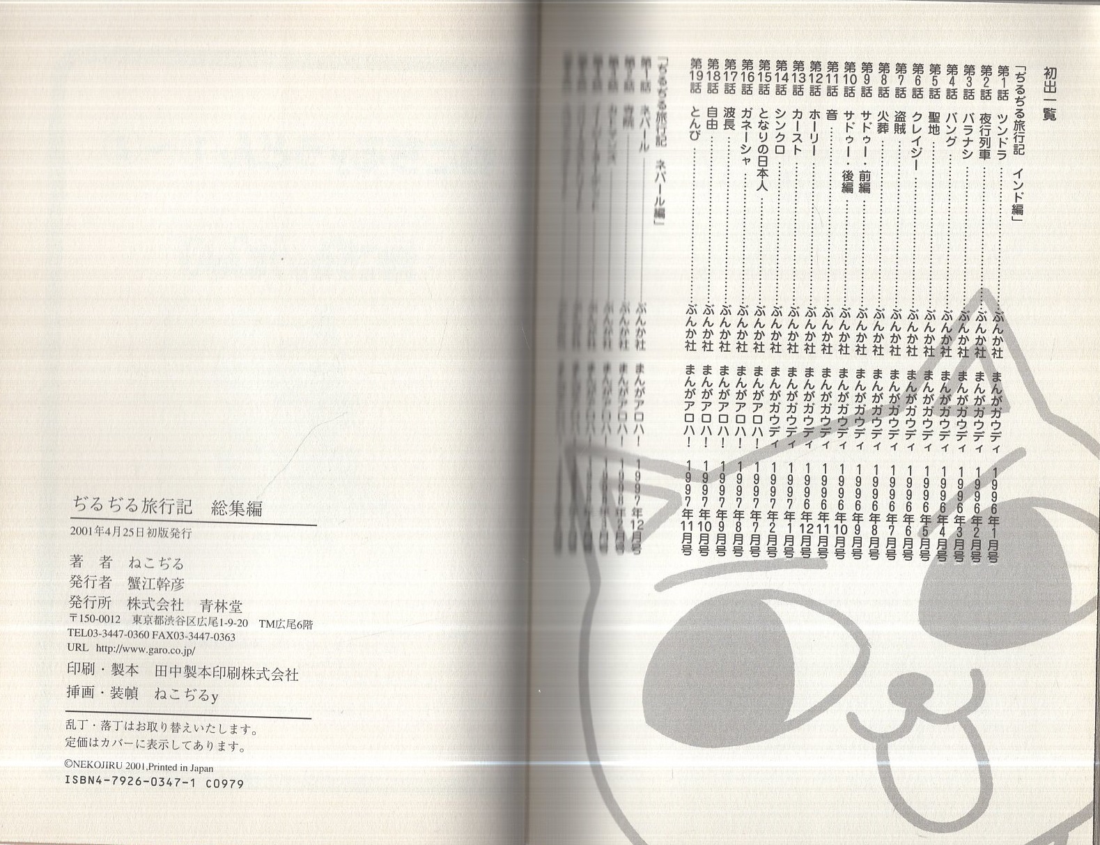 ぢるぢる旅行記 総集編(ねこぢる) / 古本、中古本、古書籍の通販