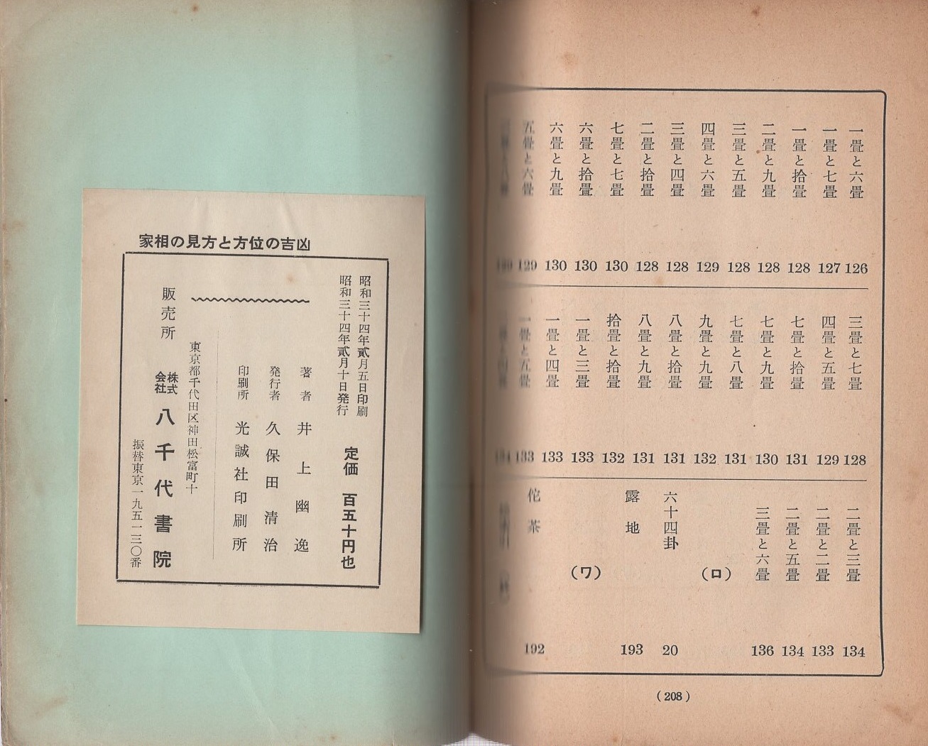 図解説明 家相の見方と方位の吉凶 新建築 建増普請の心得 井上幽逸 伊東古本店 古本 中古本 古書籍の通販は 日本の古本屋 日本の古本屋