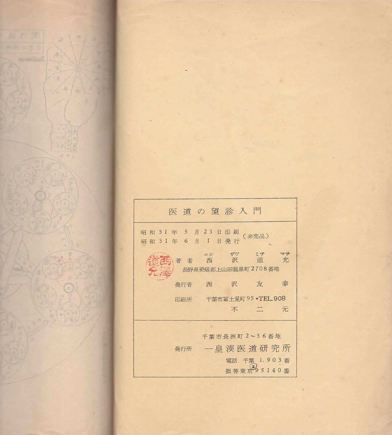 医道の望診入門 ー人相の極意と医法－(西沢道允/著) / あんず古