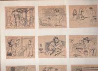 （切り抜き挿絵スクラップ帖）　平野林作　183枚