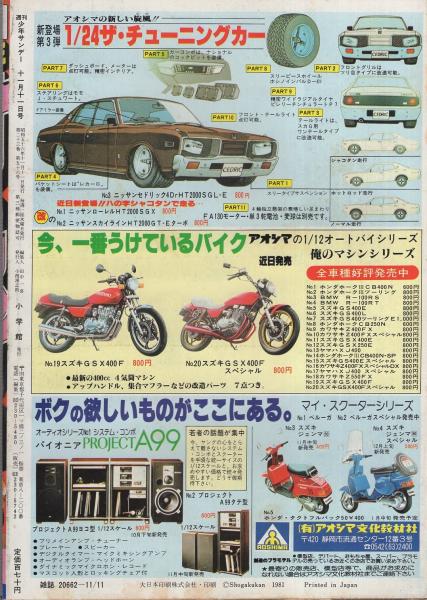 週刊少年サンデー 昭和56年48号 昭和56年11月11日号 表紙画
